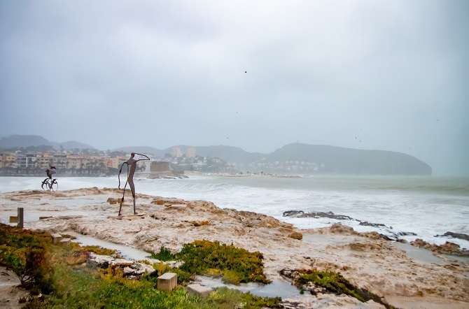 Storm Gloria leaves fallen trees, damage to walls and public roads in Moraira