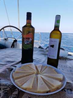 Regional aperitif onboard Moraira